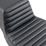 Step-Up Seat - Front Tuck-n-Roll - Black - FLHR/FLHX 1997 - 2007