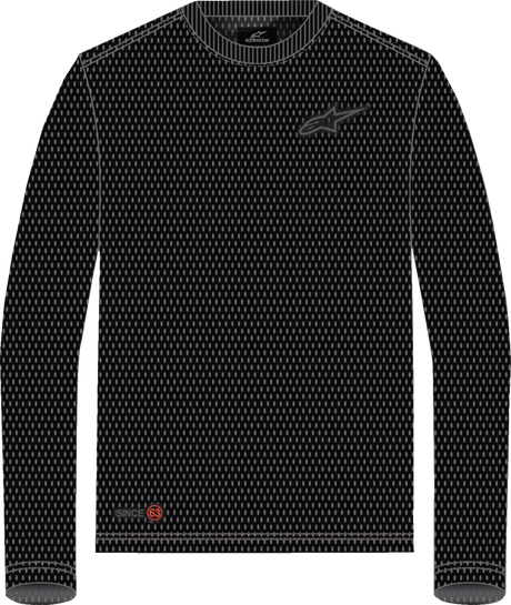Inclinate Mesh Long-Sleeve T-Shirt - Black - Medium