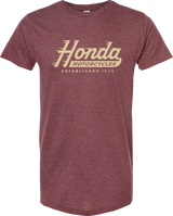 Honda Established T-Shirt - Heather Burgundy - 2XL