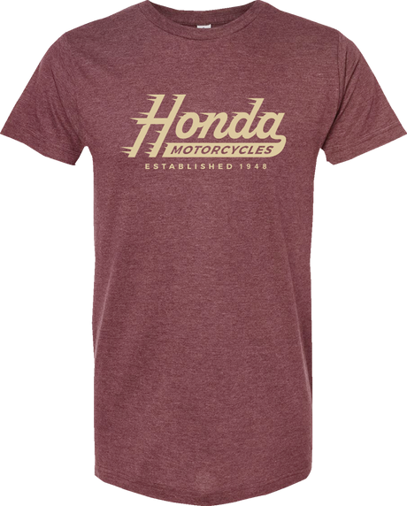 Honda Established T-Shirt - Heather Burgundy - 2XL