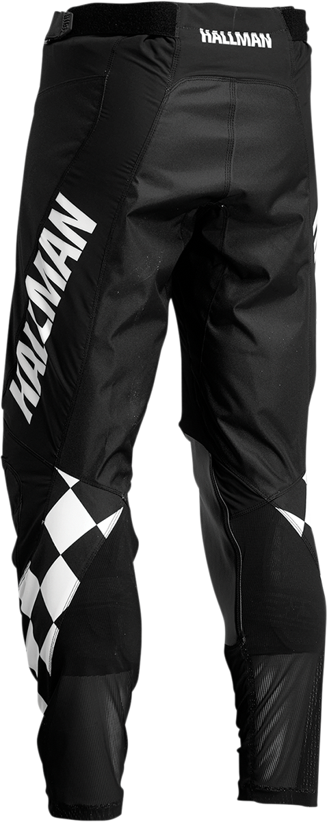 Hallman Differ Cheq Pants - Black/White - US 28