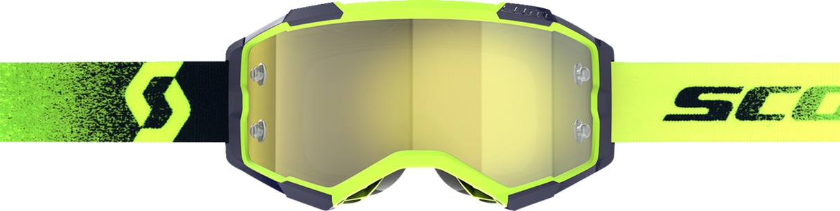 Fury Goggle - Neon Green/Neon Yellow - Yellow Chrome Works Lens