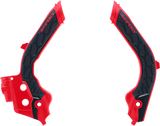 X-Grip Frame Guards - Red/Black - Gas Gas | Husqvarna 2019 - 2023