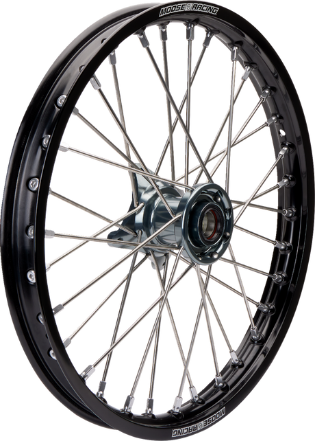 Wheel Assembly - SX-1 - Complete - Front - Black Wheel/Gray Hub - 17x1.4 - SX/MC/TC 85 2021 - 2025