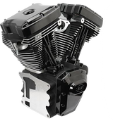 T143 Long Block Engine - Black - Touring | Dyna 1999 - 2006