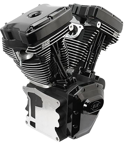T143 Long Block Engine - Black - Touring | Dyna 1999 - 2006