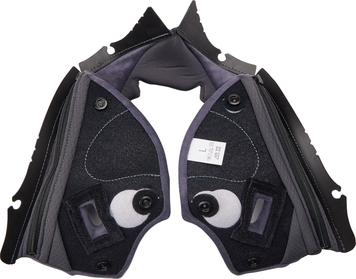 Pista GP RR Cheek Pads - Gray/Yellow - Large