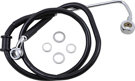 Brake Line - +2\" - Black - \'15-\'17 Softail 2015 - 2017