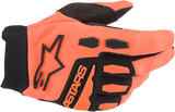 Youth Full Bore Gloves - Orange/Black - Large