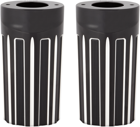 Fork Boot Covers - Black Anodized - 10-Gauge - FLHT 1986 - 2013