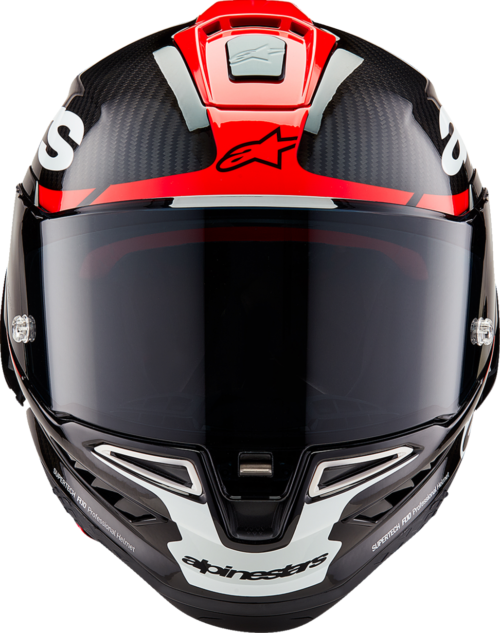 Supertech R10 Helmet - Element - Carbon/Red/White - Large