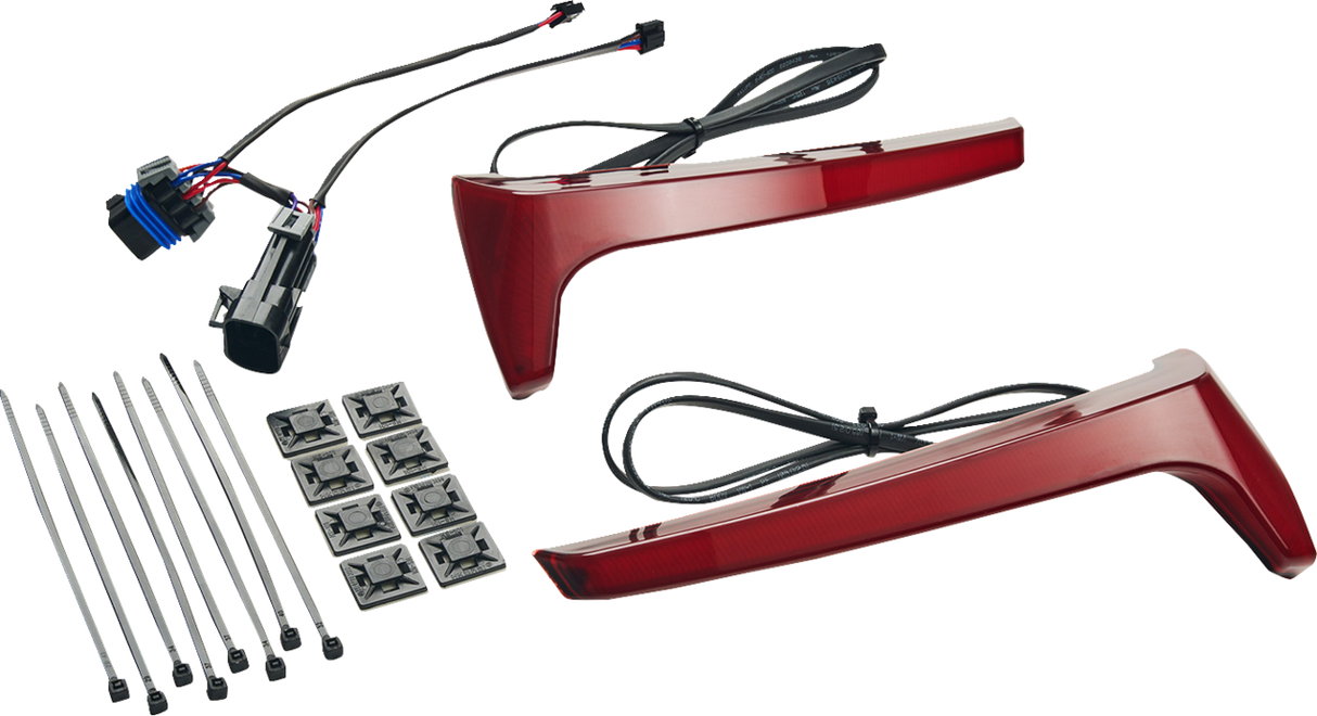 Saddlebag Lights - Red Lens - Red Turn Signal - Indian 2020 - 2024