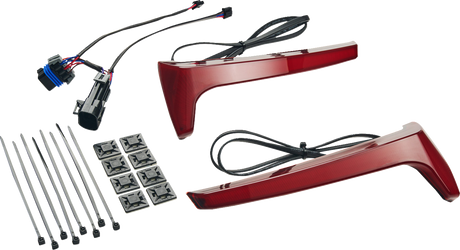 Saddlebag Lights - Red Lens - Red Turn Signal - Indian 2020 - 2024