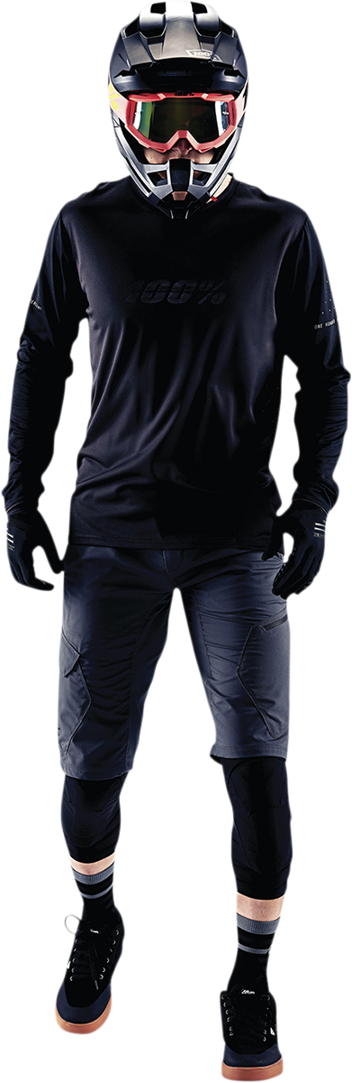 Ridecamp Jersey - Long-Sleeve - Black/Charcoal - Large