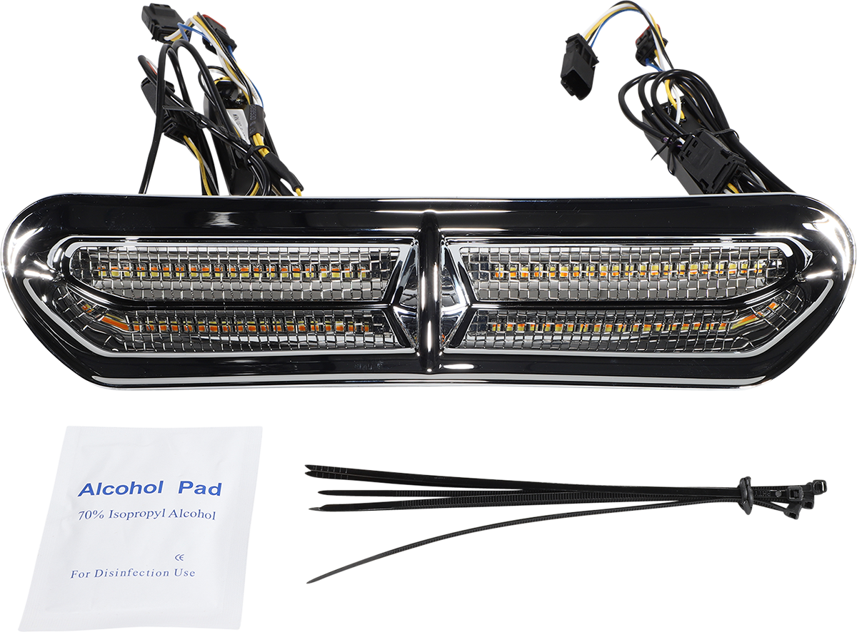 LED Vent Insert - Amber/White - Chrome w/ Stainless Mesh 2014 - 2024