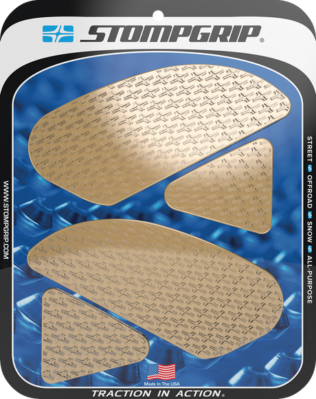 Traction Pad Tank Grips - Icon - Clear - CBR 250R/300R 2015 - 2022