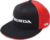 Honda Horizontal Flexfit® Hat - Black/Red - Small/Medium