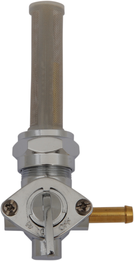 Fuel Petcock - Rear - Chrome - 22 mm