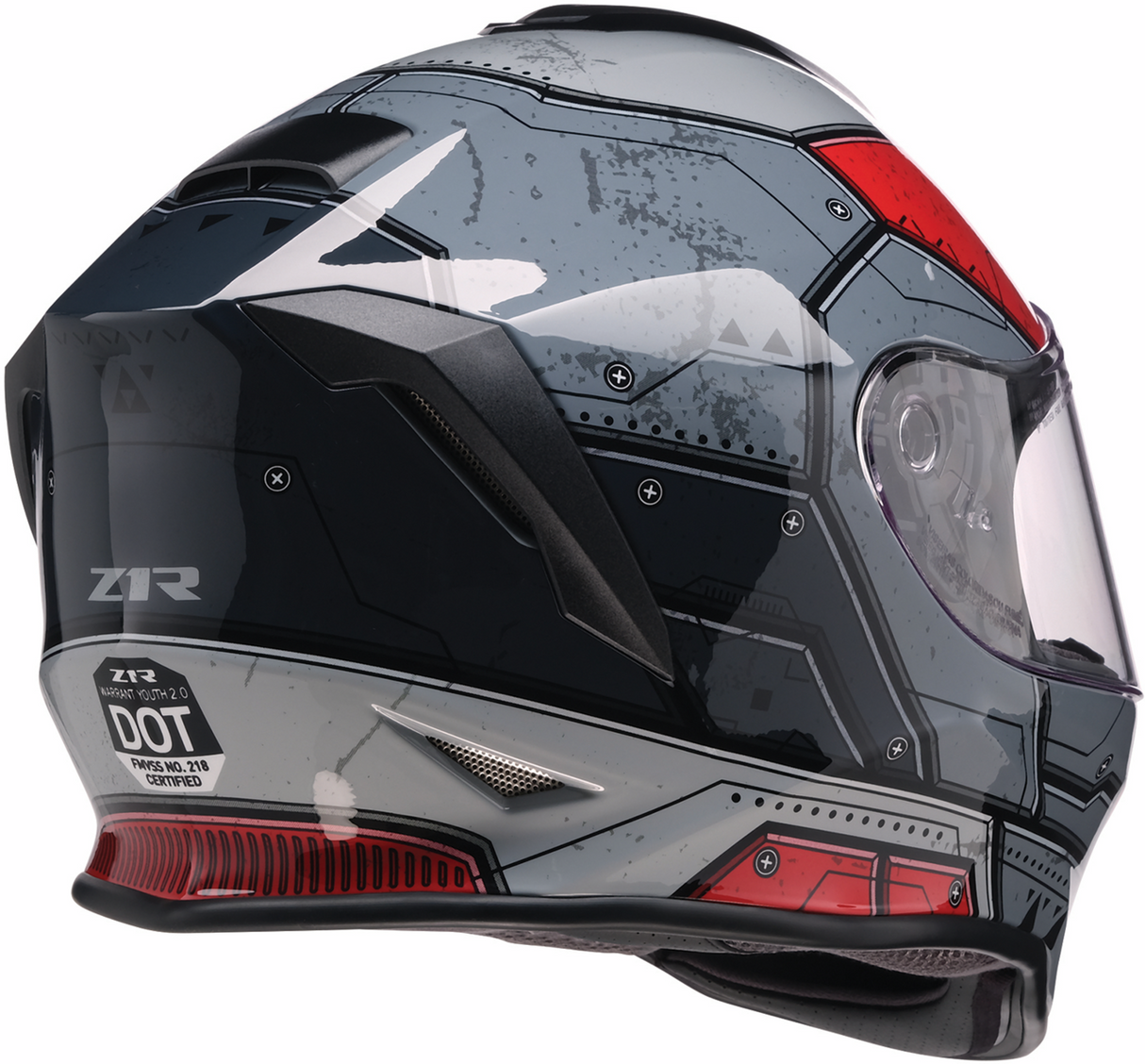 Youth Warrant 2.0 Helmet - Sentinel - Black/Red - Large