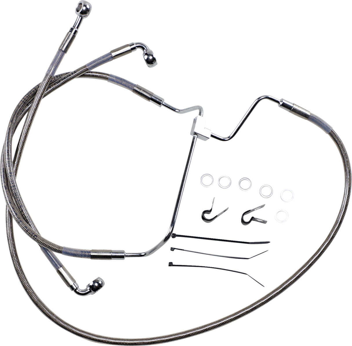 Brake Line - +8\" - Stainless Steel 2014 - 2019