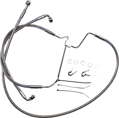 Brake Line - +8\" - Stainless Steel 2014 - 2019
