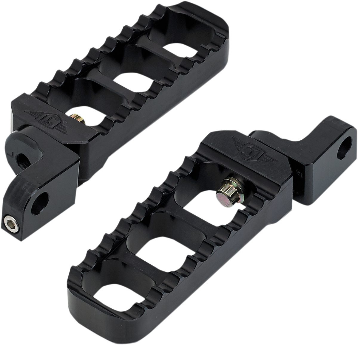 Adjustable Serrated Long Footpegs - Black - XL 2007 - 2019