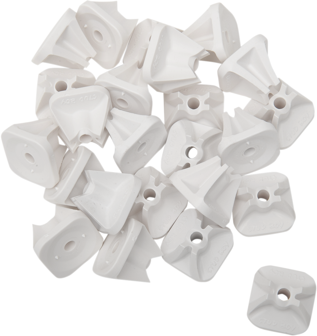 Single Backer Plates - White - 24 Pack