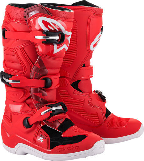 Youth Tech 7S Boots - Red - US 5