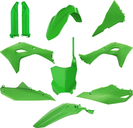 Body Kit - With Fork Guards - OEM Green - Kawasaki - KX 450 F 2024 - 2025
