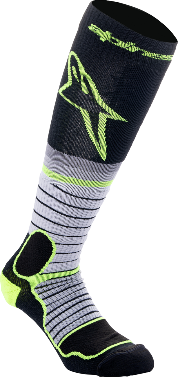 MX Pro Socks - Black/Gray/Yellow - Large