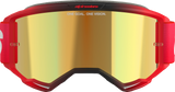 Vision 5 Goggle - Blaze - Red - Gold Mirror Lens
