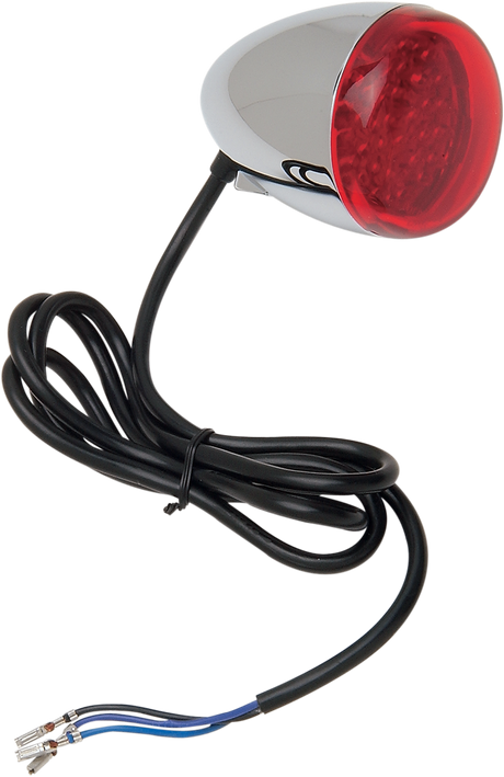 LED Turn Signal - Chrome/Red