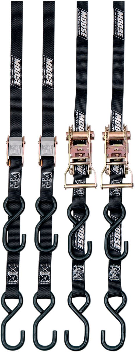 Tie-Down - Black - Quad Pack