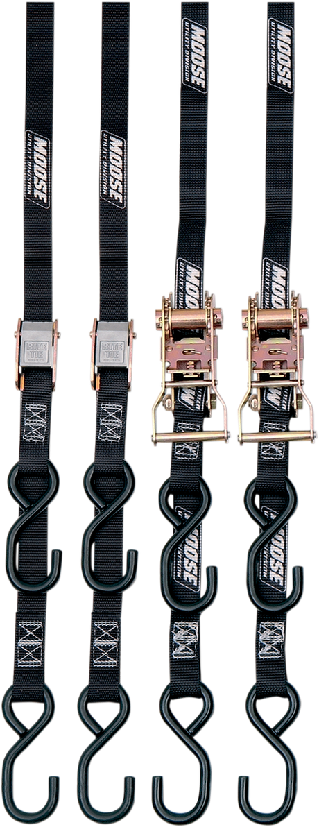 Tie-Down - Black - Quad Pack