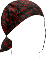 Flydanna® Head Wrap - Red and Black Roses