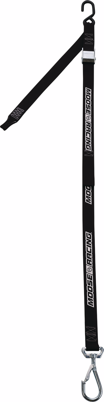 1-1/2\" Tie-Downs with Swivel Hooks - Black