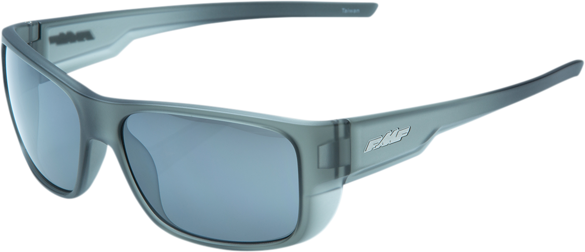 Throttle Sunglasses - Matte Crystal Smoke - Silver Mirror Lens