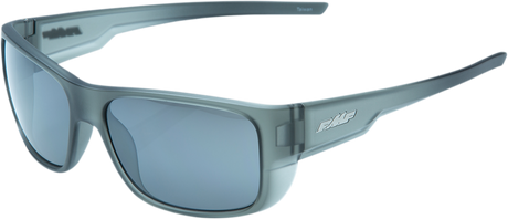 Throttle Sunglasses - Matte Crystal Smoke - Silver Mirror Lens