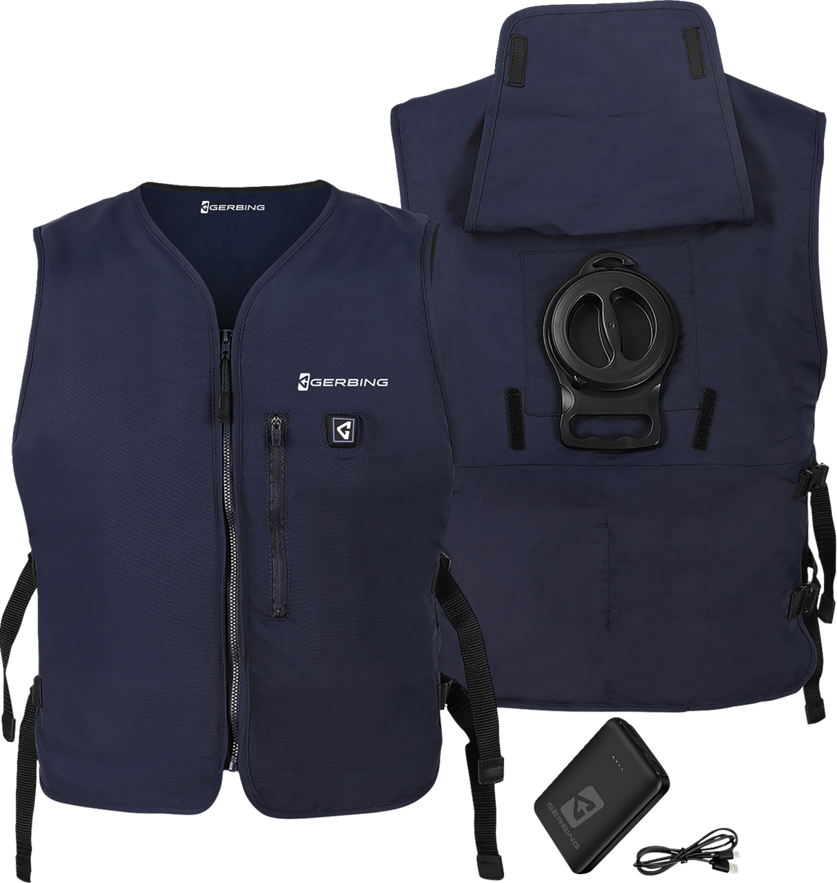 5V Touch Button Circulatory Cooling Vest - Blue