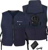 5V Touch Button Circulatory Cooling Vest - Blue