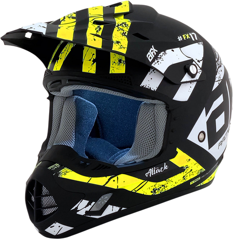 FX-17 Helmet - Attack - Matte Black/Hi-Vis Yellow - XS