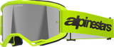 Vision 3 Goggle - Wordmark - Yellow Fluo - Silver Mirror Lens