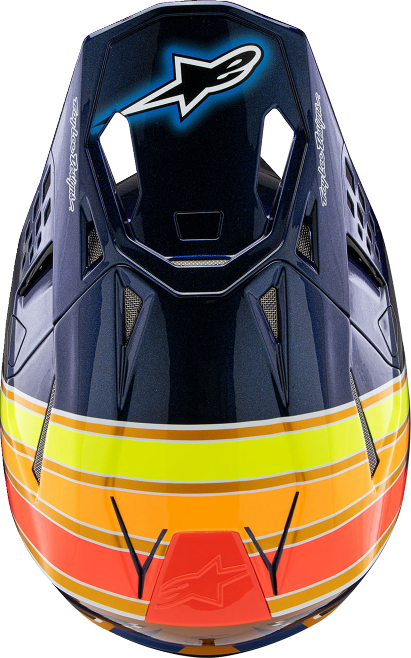 Supertech M10 Helmet - TLD Edition 25 - MIPS® - Gloss Dark Blue/Orange/Yellow/Fluo Red - 2XL