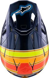 Supertech M10 Helmet - TLD Edition 25 - MIPS® - Gloss Dark Blue/Orange/Yellow/Fluo Red - 2XL