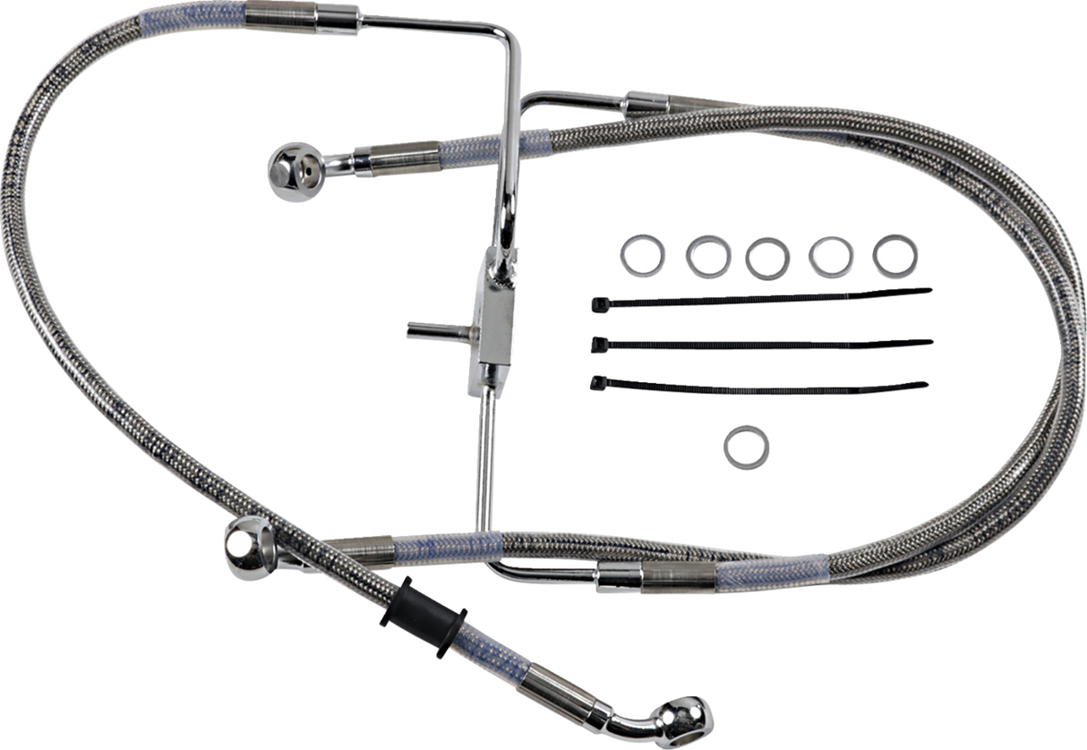 Brake Line - +2\" - Stainless Steel - XL 2016 - 2020