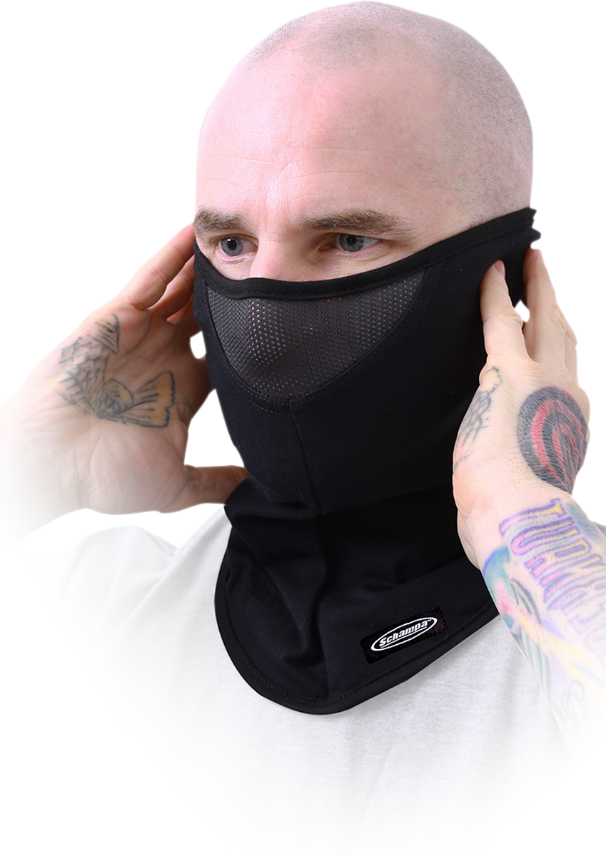 Half-Face Stretch Mask - Black