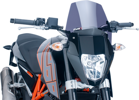 New Generation Windscreen - 10-1/2\" - Dark Smoke - KTM 690 2012 - 2019