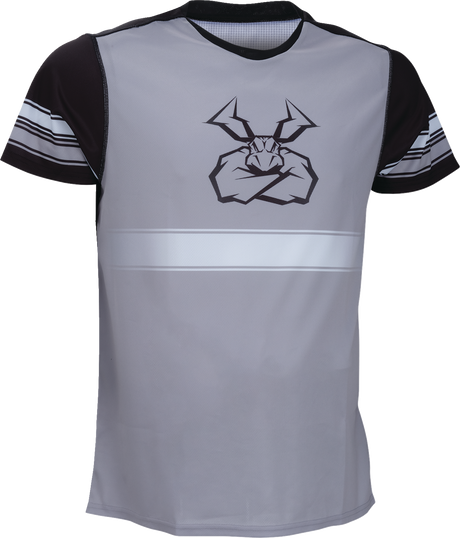 Mountain Bike Short-Sleeve Jersey - Black/Gray - Large