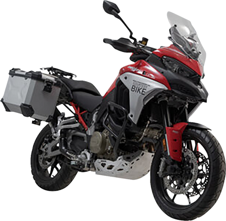 TRAX ADV Aluminum Case System - Silver - Ducati Multistrada V4 \'21-\'24 2021 - 2024