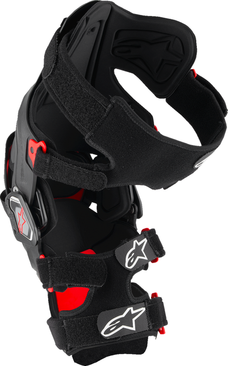 RK-7 Plasma Knee Braces - Black/Red - Large